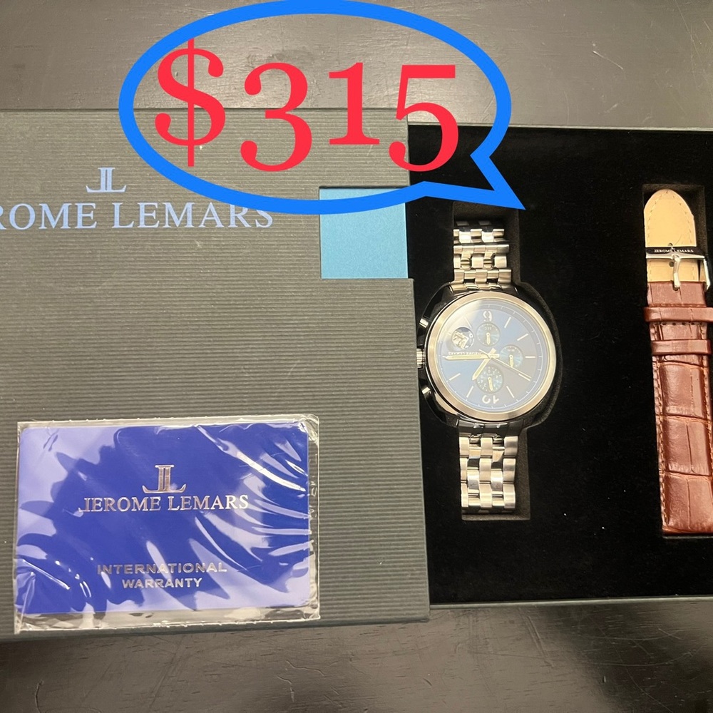 Jerome Lemars men watch with two bands